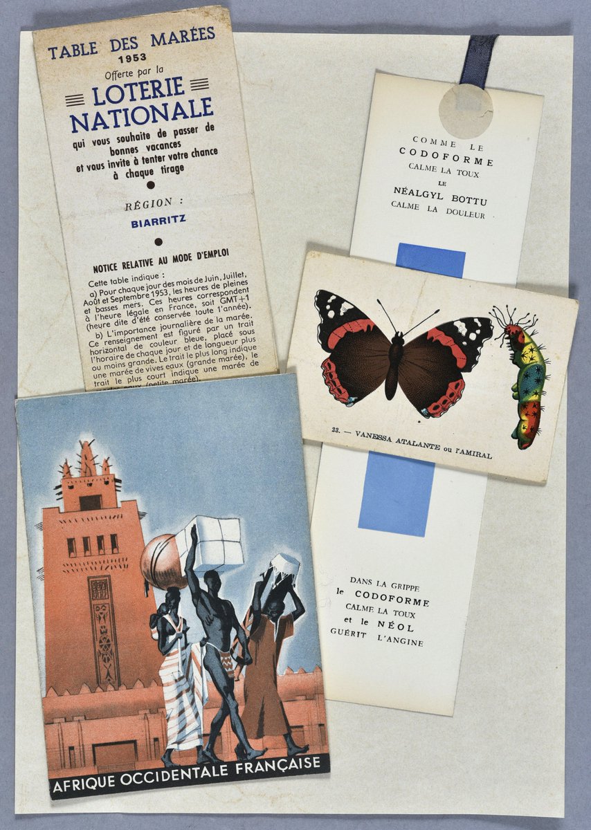 Archives nationales d'outre-mer (@anom_officiel) on Twitter photo #Viedarchiviste 
Les marque-pages découverts par la bibliothécaire des <a href="/ANOM_officiel/">Archives nationales d'outre-mer</a> dans les livres ne manquent pas d’originalité : table des marées, bon point, dépliant sur l’Afrique occidentale française, publicité pour comprimés contre la toux…📚 #Viedarchiviste 
Les marque-pages découverts par la bibliothécaire des <a href="/ANOM_officiel/">Archives nationales d'outre-mer</a> dans les livres ne manquent pas d’originalité : table des marées, bon point, dépliant sur l’Afrique occidentale française, publicité pour comprimés contre la toux…📚