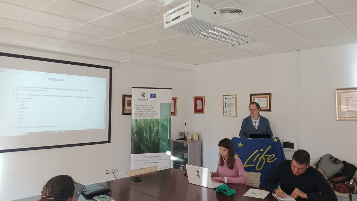 Life Innocereal EU (@life_innocereal) on Twitter photo 📌Comienza la reunión de presentación a la monitora del #proyecto europeo #LIFEInnocerealEU
🌾El encuentro servirá para analizar las tareas realizadas hasta el momento para la #producción #sostenible de #cereales
<a href="/LIFEprogramme/">LIFE Programme</a> #LIFEproject 📌Comienza la reunión de presentación a la monitora del #proyecto europeo #LIFEInnocerealEU
🌾El encuentro servirá para analizar las tareas realizadas hasta el momento para la #producción #sostenible de #cereales
<a href="/LIFEprogramme/">LIFE Programme</a> #LIFEproject
