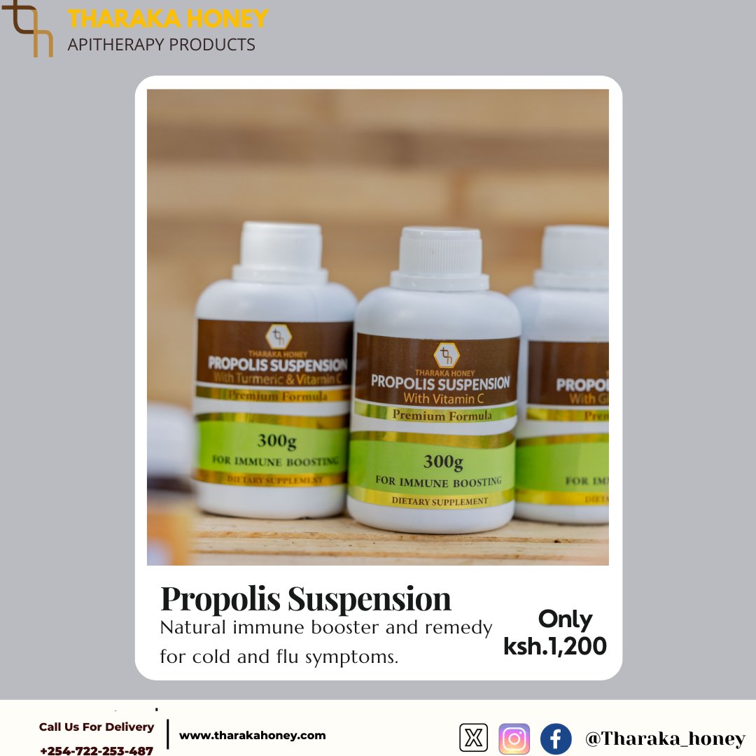 Discover the therapeutic benefits of Tharaka propolis suspensions during the holiday season. Elevate your wellness with nature's goodness! 🌟🍯 #HolidayWellness #propolissuspension
#Beewell #beehealthy