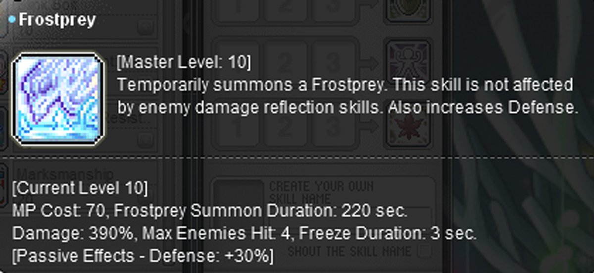 As a Marksman,I capture a frostprey after my 3rd job advancement，but why doesn't she attack the monster?