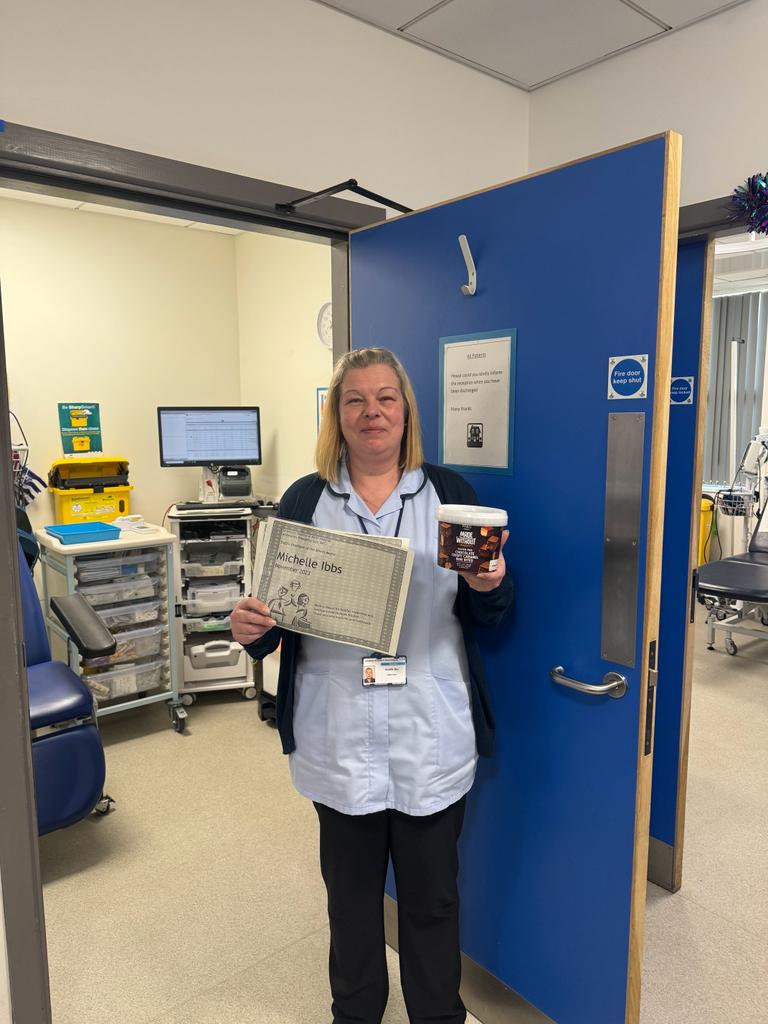 We are a little late! But employee of the month for November! Michelle our fabulous ware clerk. Always helpful and nothing is ever too much trouble. Thank you for all your hard work on AEC #aec #acutemed @drziadin @TracyBullock12