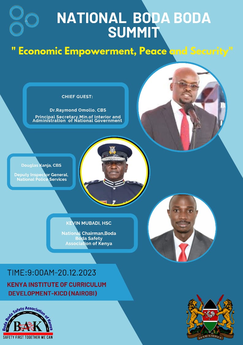 The national summit is happening tomorrow at KICD Nairobi @citizentvkenya @ntvkenya @StandardKenya @KTNNewsKE @CTP_Kenya @VybezRadioKE @KBCChannel1
