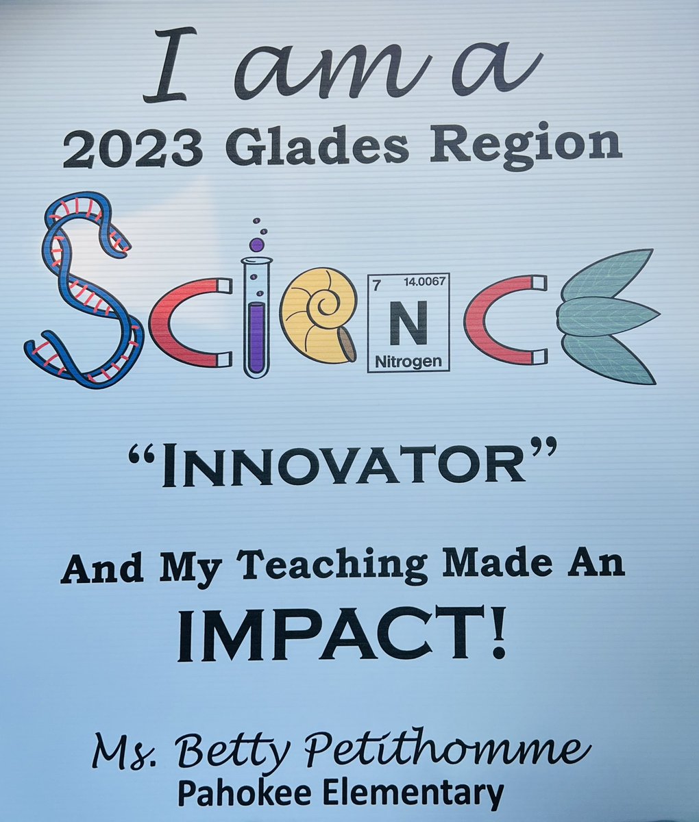 PahokeeELibrary's tweet image. Thanks to Dr. McTier & Mrs. Harper for celebrating our Glades Region Science Innovators collaborative success🥰 @GladesRegion ScienceThinkTank
@PahokeeEL_Stars @pbcsd