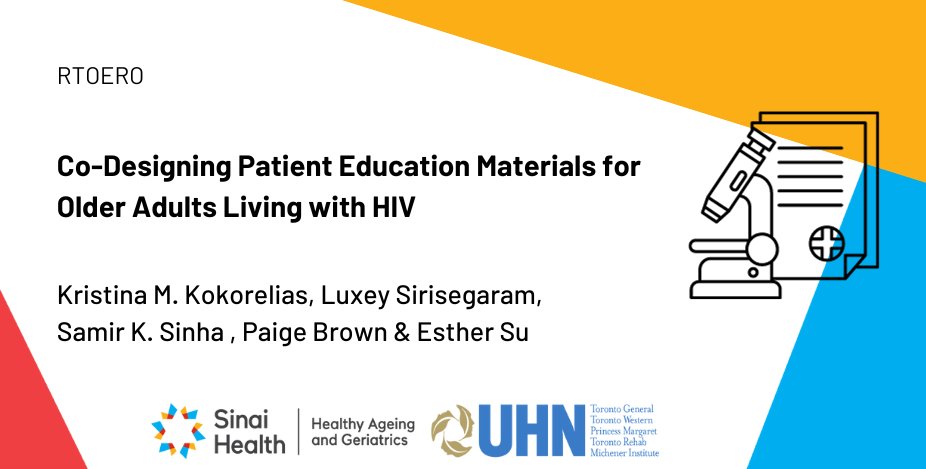 Sinai/UHN Healthy Ageing and Geriatrics Program (@sinaigeriatrics) on Twitter photo Congratulations, <a href="/kmkokorelias/">Dr. Kristina Kokorelias (she/her)</a>, @Luxalux, and team, on receiving a grant from the <a href="/RTO_Foundation/">RTOERO Foundation</a> for "Co-Designing Patient Education Materials For Older Adults Living with #HIV." This grant features two of our #summerscholars, <a href="/paigebrrownn/">Paige Brown (she/her)</a> and <a href="/esthersues/">Esther</a>. Congratulations, <a href="/kmkokorelias/">Dr. Kristina Kokorelias (she/her)</a>, @Luxalux, and team, on receiving a grant from the <a href="/RTO_Foundation/">RTOERO Foundation</a> for "Co-Designing Patient Education Materials For Older Adults Living with #HIV." This grant features two of our #summerscholars, <a href="/paigebrrownn/">Paige Brown (she/her)</a> and <a href="/esthersues/">Esther</a>.