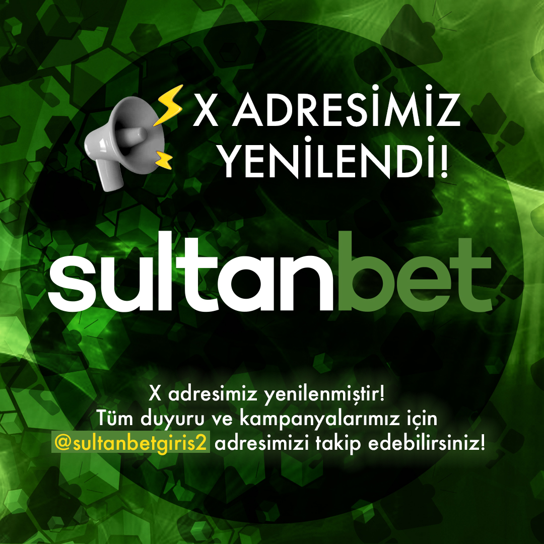 👇👇X ADRESİMİZ YENİLENDİ! Tüm duyuru, kampanya ve bonuslar için yeni adresimizi takip edebilirsiniz! 👇👇

👉bit.ly/SultanbetTwitt…

Güncel Giriş 🎯 bit.ly/sultanbetuyelik
Telegram🎯 t.me/SultanbetTR

#x #sultanbet #sultanbetgiris #casino #canlı #bahis
