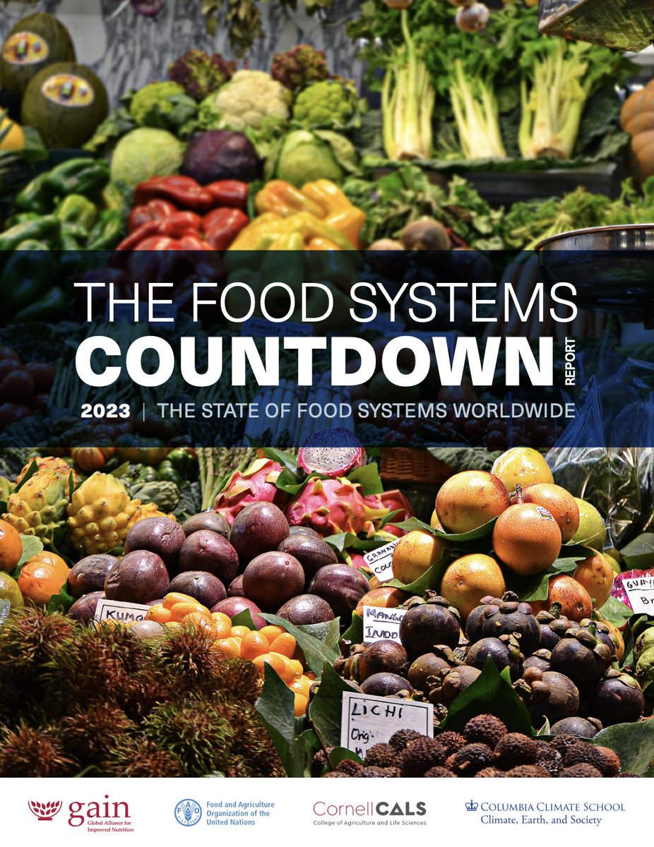 Our paper is out! The state of food systems worldwide. Huge collaboration to help track and monitor food systems transformation worldwide. Nature Food paper 👇 nature.com/articles/s4301… Countdown website 👇 foodcountdown.org/publications