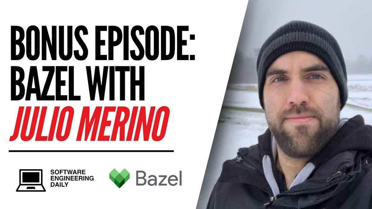 Bonus Episode: Bazel with Julio Merino Julio Merino is a Senior Software Engineer at Snowflake, and before that worked at Google and Microsoft. He joins the podcast today to talk about Bazel. softwareengineeringdaily.com/2023/12/18/bon… @jmmv @bazelbuild