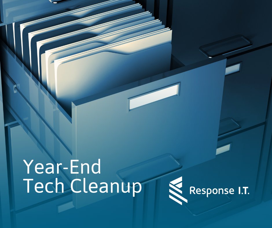 Response_IT's tweet image. End the year on a high note with a tech cleanup! 🧹✨ Update, clean, and secure your IT systems with RIT’s help. Start 2024 fresh and efficient! #TechCleanup #EndOfYear #ResponseIT