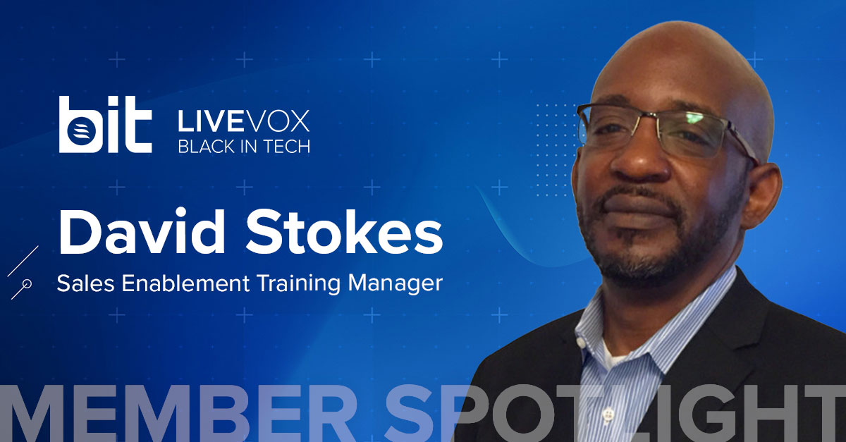 ✨ Our December BiT Member Spotlight is on BiT Co-Chair David Stokes, Sales Enablement Training Manager.

📽️ View the interview with David
livevox.pub/3tusidG 

#BlackInTech #LiveVoxBiT #LifeatLiveVox