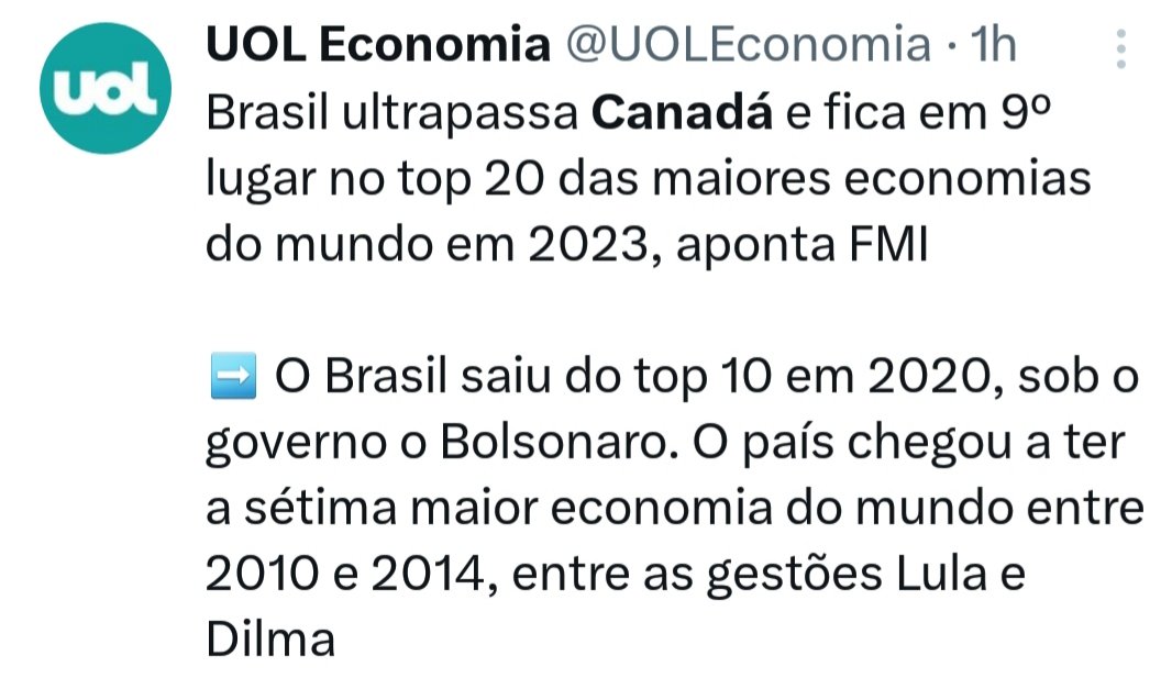 Se o Lula ganhar o Brasil vai virar uma Venezuela. Lula ganhou. O Brasil: