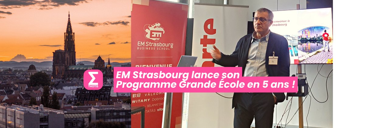 La grande école de management @EMStrasbourg vient tout juste de dévoiler la transformation de son PGE, qui se déroulera désormais en 5 ans. Découvre les contours du nouveau PGE et les grands axes stratégiques dessinés par l'école.⤵️ thotismedia.com/em-strasbourg-… @Mehmanpazir