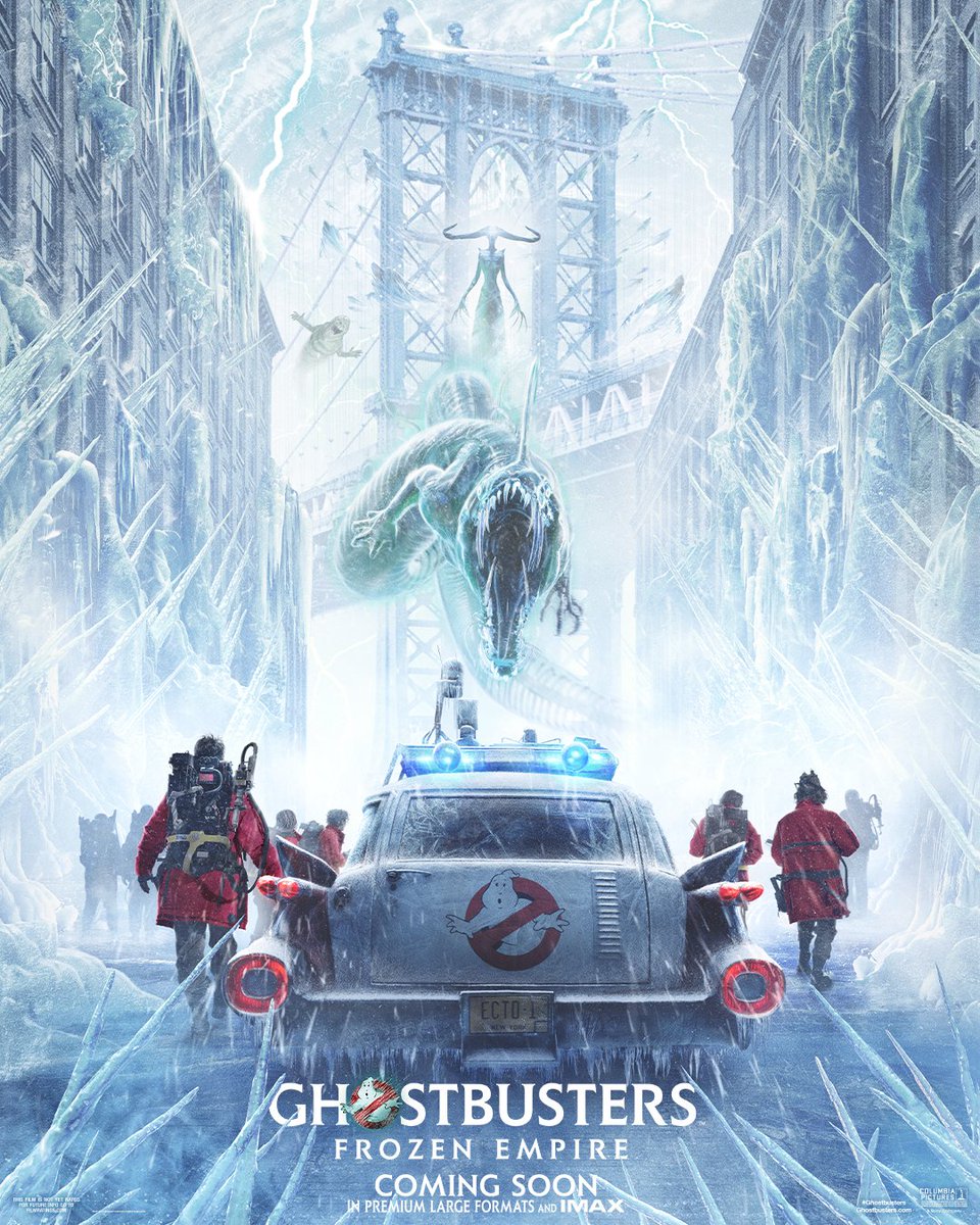 Who you gonna call when the world freezes over? #Ghostbusters: Frozen Empire is coming exclusively to movie theaters March 29, 2024.
