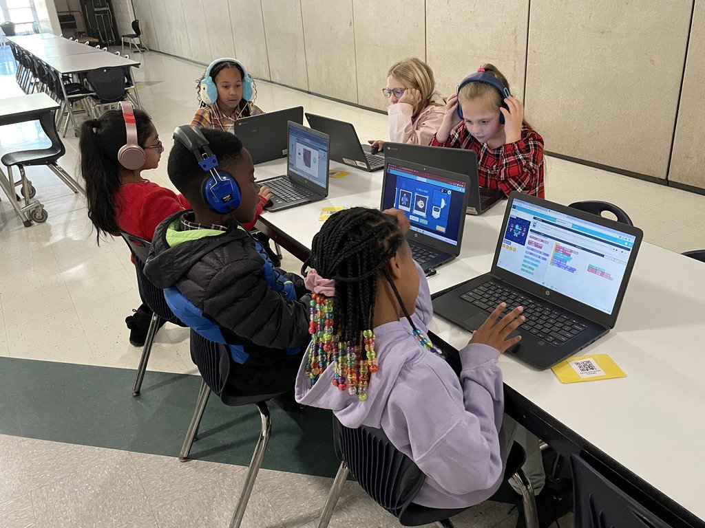 This past week, Highland students participated in the school's 7th annual Hour of Code event! Students made use of a wide variety of projects offered through the website Code.org. Hour of Code is a global event that teaches millions of students to do basic coding!