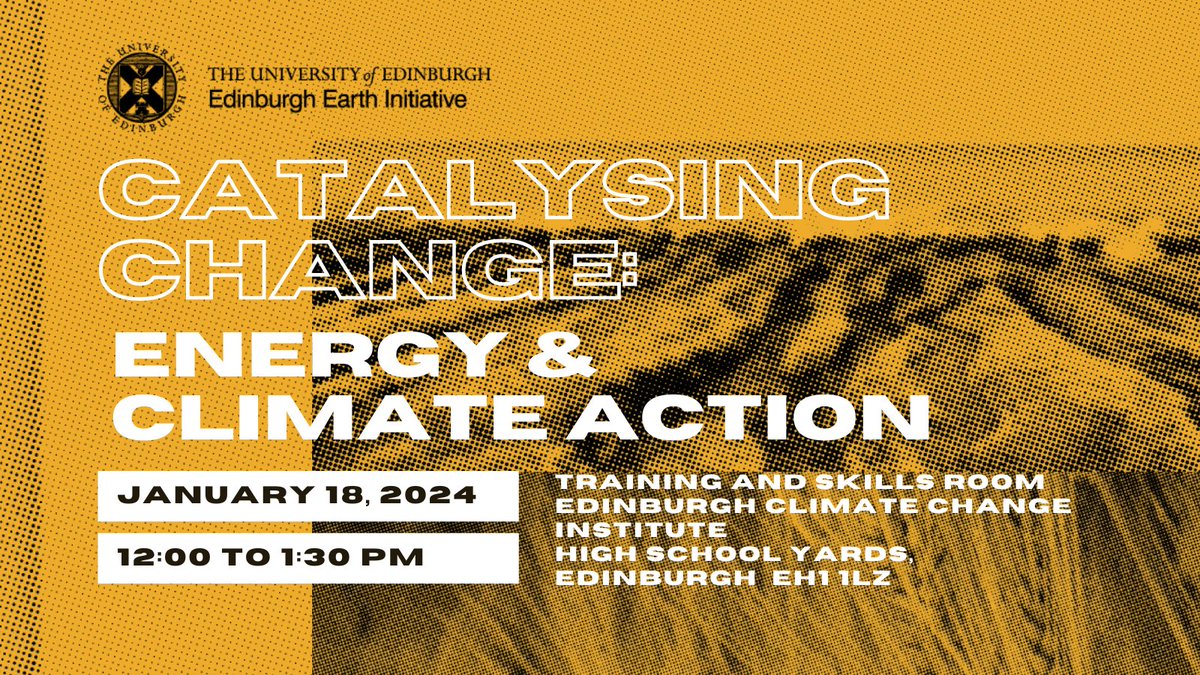 Ready to catalyse change? Save the date for our next “Catalysing Change: Energy & Climate Action” event on Jan 18th, 2024. Get ready to explore and learn how to empower people and the planet through clean energy and climate action. Book your ticket via bit.ly/3RPg33R