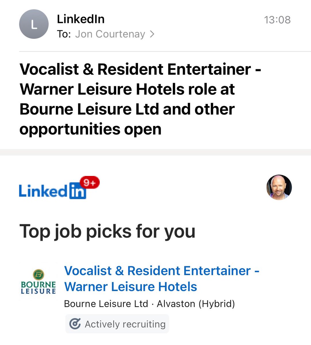 Jon Courtenay Official (@joncourtenay) on Twitter photo When you’re questioning your career anyway and then Linkedin suggests you might be qualified for the job you did when you were 18… at the same venue. 🤦♂️ <a href="/poppapete299/">Pete Conway</a> When you’re questioning your career anyway and then Linkedin suggests you might be qualified for the job you did when you were 18… at the same venue. 🤦♂️ <a href="/poppapete299/">Pete Conway</a>