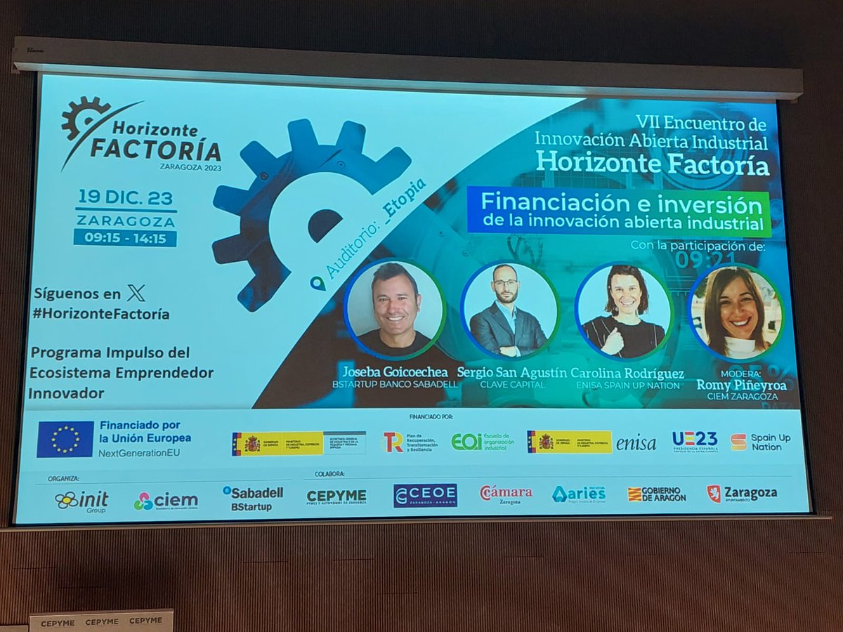 BStartup (@bstartup) on Twitter photo #HorizonteFactoría | Joseba Goicoechea, <a href="/BStartup/">BStartup</a> advisor de <a href="/BancoSabadell/">Banco Sabadell</a>, participando hoy en la mesa de debate 'Financiación e inversión de la Innovación Abierta Industrial' en el macro del VII Encuentro de Innovación Abierta #HorizonteFactoría impulsado por <a href="/Grupo_init/">Grupo Init</a>. #HorizonteFactoría | Joseba Goicoechea, <a href="/BStartup/">BStartup</a> advisor de <a href="/BancoSabadell/">Banco Sabadell</a>, participando hoy en la mesa de debate 'Financiación e inversión de la Innovación Abierta Industrial' en el macro del VII Encuentro de Innovación Abierta #HorizonteFactoría impulsado por <a href="/Grupo_init/">Grupo Init</a>.