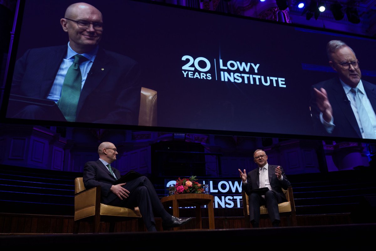 In tonight's @LowyInstitute lecture, I spoke about the role Australia can play in our region and around the globe. It’s by taking our seat at the table that we can shape our future.