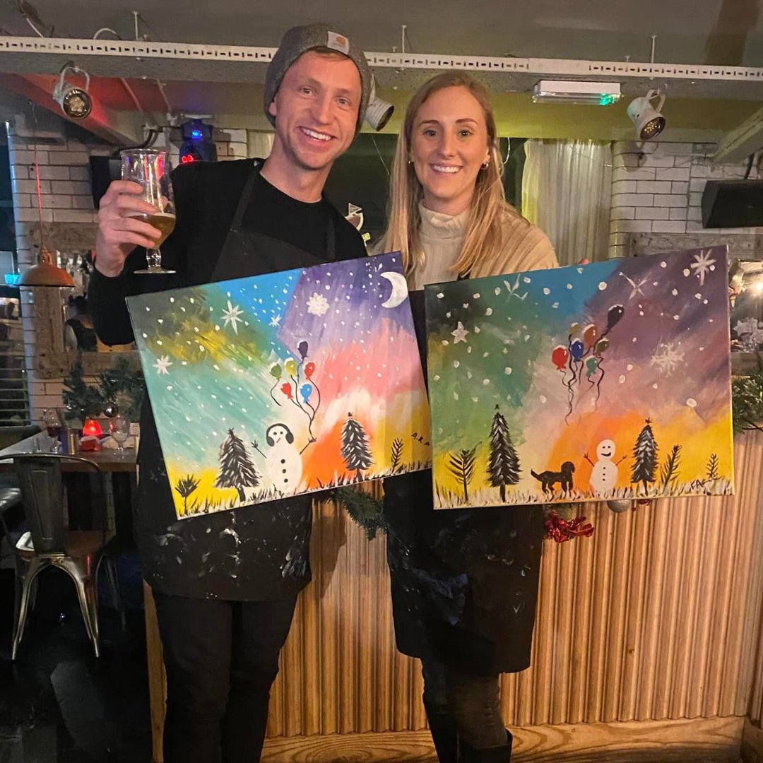 Lets see what's been going on up North this December...

Unleashing creativity and bringing the vibes @revolutionyork  🍾🥂🎨 

Have you booked your festive sip and paint fix yet? 😎🥂

#york #sipandpaint #artist #art #sipandpaint #creativity