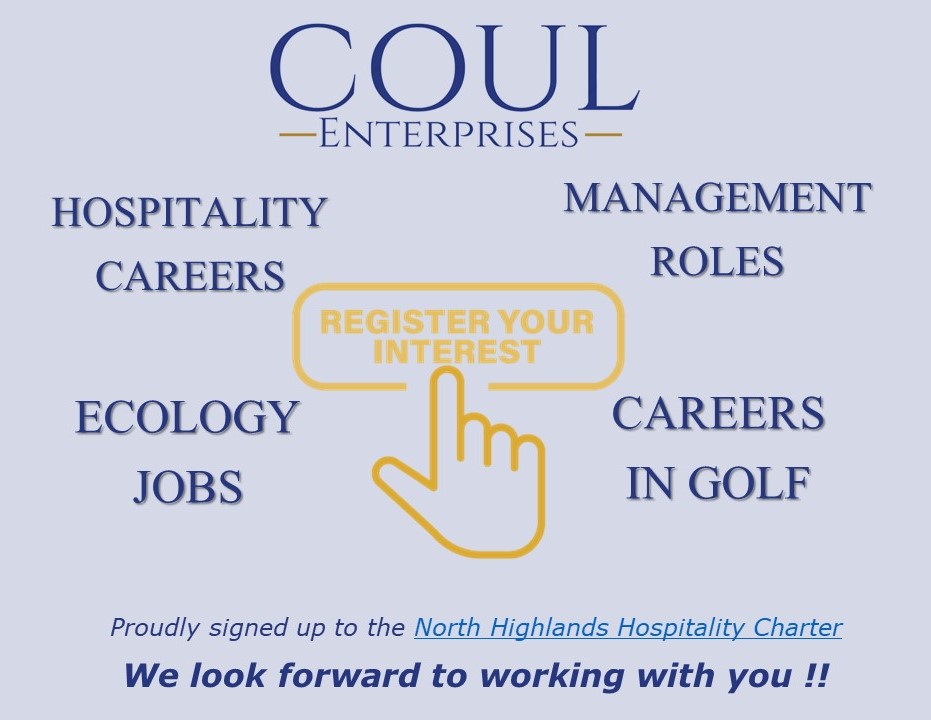 PLEASE SHARE! Following planning permission being granted to Coul Links Hotel & to Coul Links itself (subject to review by Scotgov) Coul Enterprises are asking people to register for jobs, so they will be informed 1st when positions are opened. coullinkshotels.com #coul4jobs