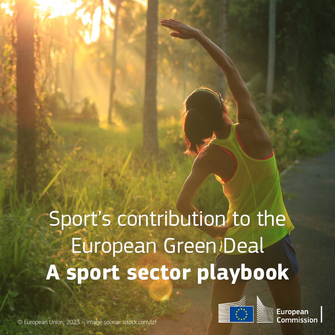 We’re gearing up for a greener future of sports! Check out our newly published report on green sports. ♻️ The report sets out a practical playbook to make sport more #green and #sustainable. Check out the playbook here: europa.eu/!dwGHYf