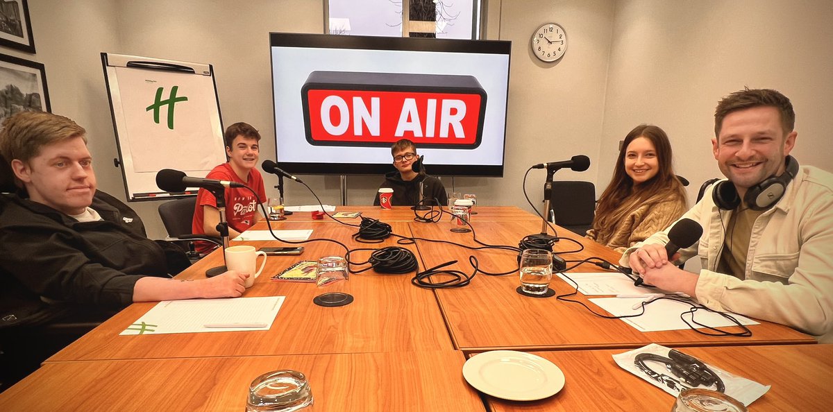 … and we’re 🅾︎🅽 🅰︎🅸🆁!

Podcast recording session with our Youth Ambassadors, we’re in for a fun day!

Energy levels are high for sure (!!), I wonder what the topics of discussion turn out to be?!

#TheKnightsFoundation #YouthAmbassadors