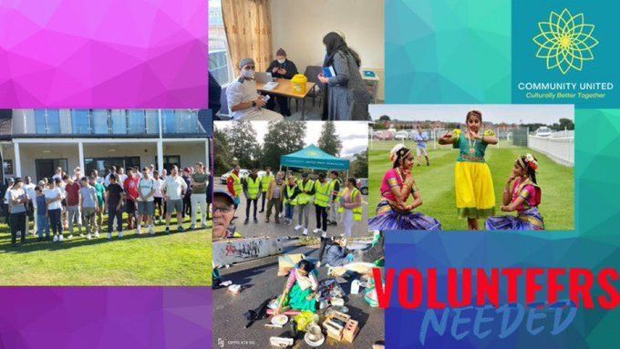 🌟 Exciting Opportunities Await! 🌟 Join us in creating memorable cultural and community events. 🤝✨ Become a vital part of #CommunityUnited – where your passion meets purpose. Let's make a positive impact together! Email : hello@communityunited.uk🌍💙 #VolunteerNow #Community❤️