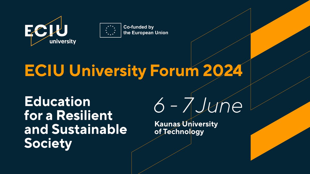 ❕ Save the date for the annual ECIU University #Forum 2024 – Education for a Resilient and Sustainable Society chosen as the main theme! Registration opens in January 2024. ⬇ eciu.eu/news/save-the-…