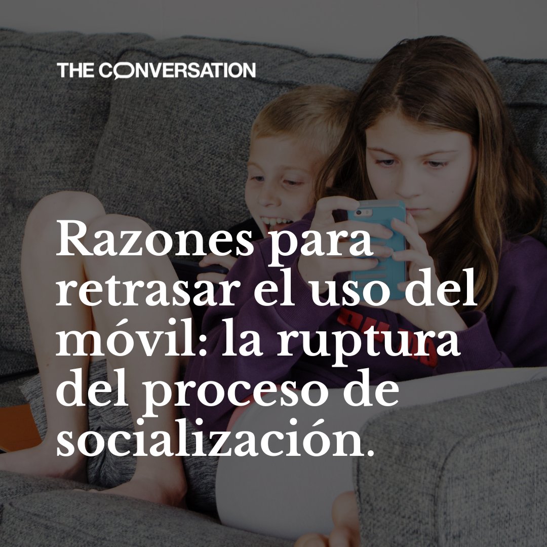 The Conversation ES (@conversation_e) on Twitter photo Los niños no aprenden a socializar solamente a través de su entorno real. Los contenidos digitales son tan abundantes, inmediatos y sin filtros que rompen el proceso natural de comprensión del mundo. ✍️ <a href="/msolanoaltaba/">María Solano Altaba 👩🏻🎓</a> e @iblancoalfonso (<a href="/USPCEU/">Universidad CEU San Pablo</a>).
↘️ theconversation.com/razones-para-r… Los niños no aprenden a socializar solamente a través de su entorno real. Los contenidos digitales son tan abundantes, inmediatos y sin filtros que rompen el proceso natural de comprensión del mundo. ✍️ <a href="/msolanoaltaba/">María Solano Altaba 👩🏻🎓</a> e @iblancoalfonso (<a href="/USPCEU/">Universidad CEU San Pablo</a>).
↘️ theconversation.com/razones-para-r…