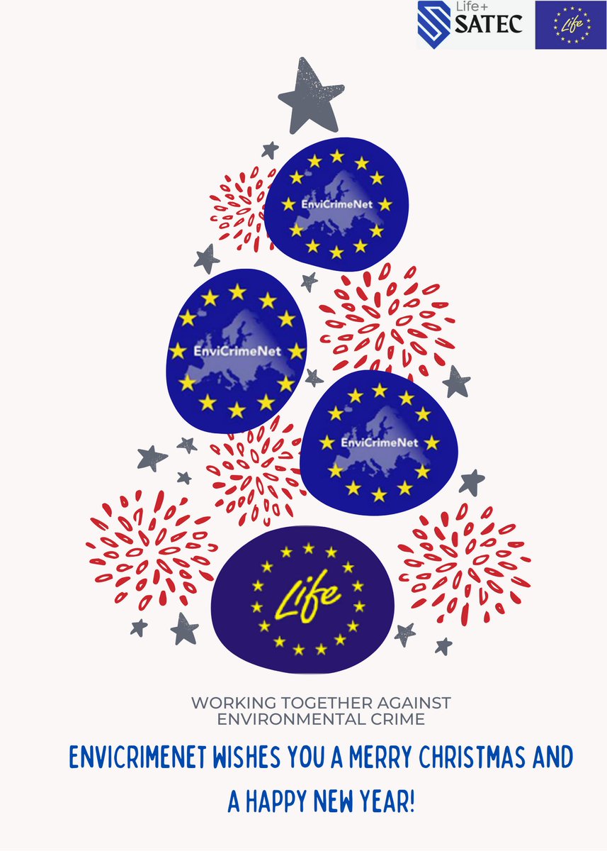 EnviCrimeNet extends warm holiday greetings to all our valued connections. We look forward to continued #cooperation against #EnvironmentalCrime in the coming year. 🎄✨ #HappyHolidays #NewYear2024 #EnviCrimeNet #FightAgainstEnvironmentalCrime @LifeProgramme #LifeSatec