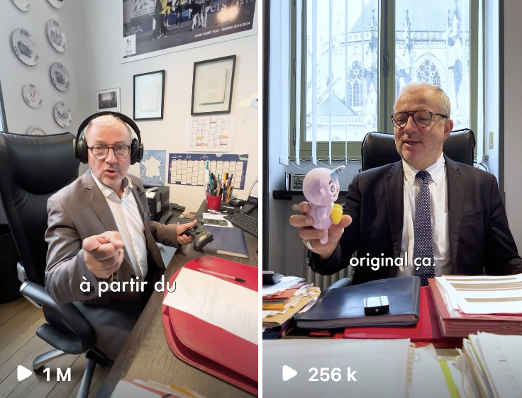 Peut-on être un maire de 57 ans... et cartonner sur Instagram ?

Oui, car tout est affaire de posture. Le maire de @villedenevers, <a href="/denisthuriot/">Denis Thuriot</a>, sait qu'il ne sera jamais cool (et ne prétend, surtout, pas l'être) mais s'essaye à des vidéos décalées sans se prendre au sérieux.