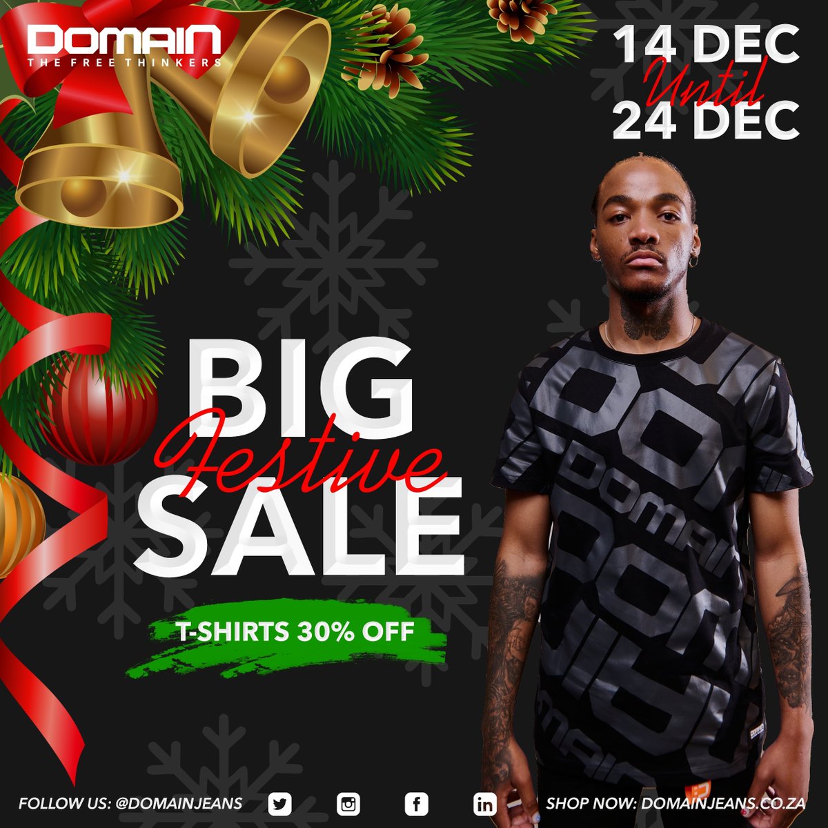 DomainJeans's tweet image. The Gift that keeps on giving.

Amp up your wardrobe this festive season.

Head to one of our stores Chris Hani Crosssing(Vosloorus) or BT Ngebs City(Mthatha).

domainjeans.co.za

#TheFreeThinkers