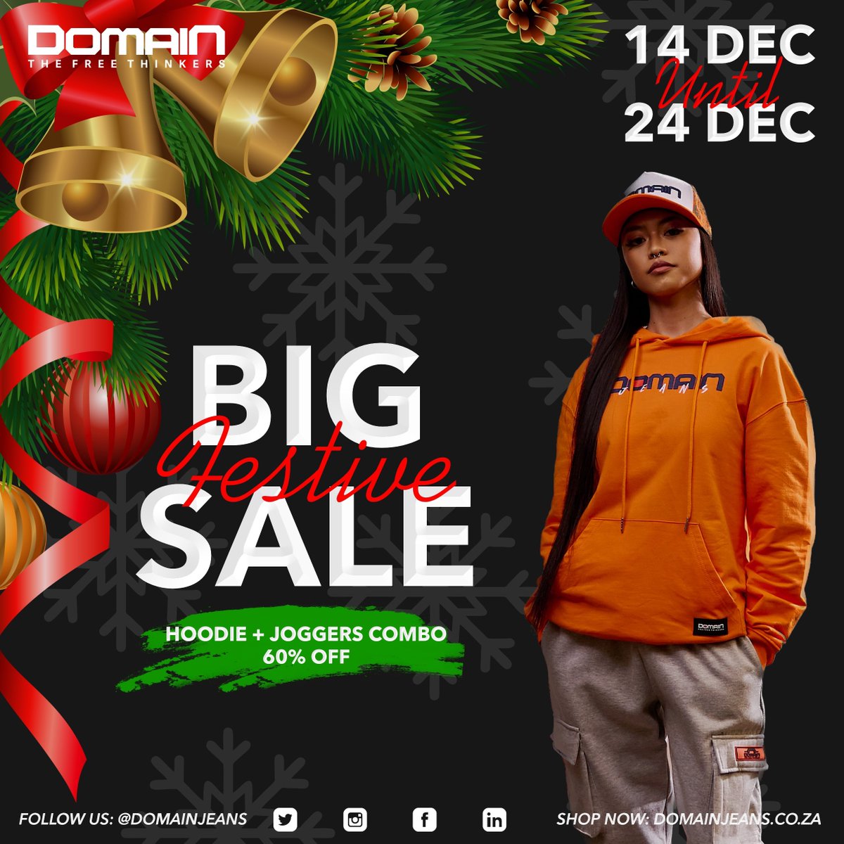 DomainJeans's tweet image. The Gift that keeps on giving.

Amp up your wardrobe this festive season.

Head to one of our stores Chris Hani Crosssing(Vosloorus) or BT Ngebs City(Mthatha).

domainjeans.co.za

#TheFreeThinkers