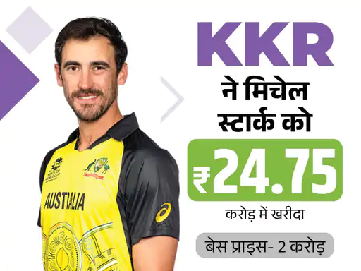 IPL इतिहास में सबसे महंगे बिके मिचेल स्टार्क: ₹24.75 करोड़ में KKR ने खरीदा, 20.50 करोड़ में बिके कमिंस का रिकॉर्ड डेढ़ घंटे में टूटा
#iplauction2024 #MitchellStarc  
dainik-b.in/Zuc1UbjeDFb
