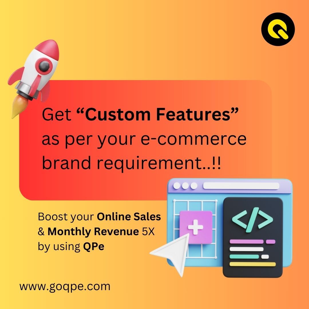 qpeapp's tweet image. Unlock unparalleled possibilities for your e-commerce store with QPe! 🚀

Unlike others, we believe in YOUR unique journey and offer unprecedented support. Take charge of your store&apos;s destiny with QPe – where custom features meet unparalleled success.

#QPe #customfeatures