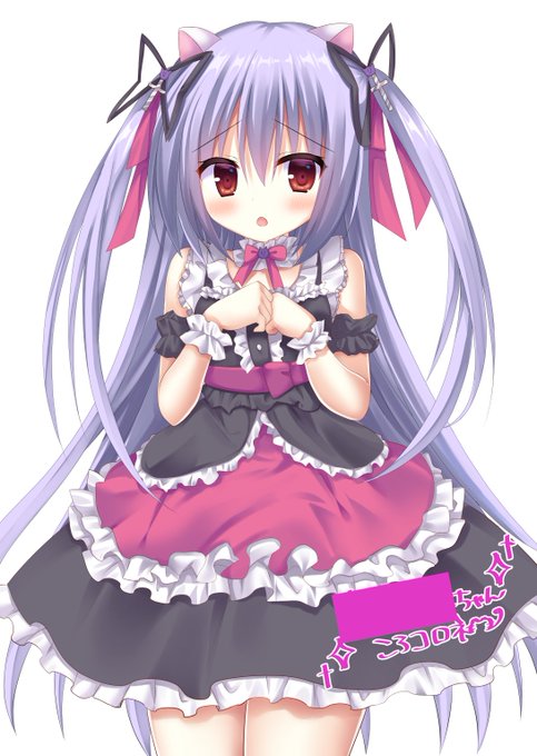 先日Skebで描かせていただいた赤×黒系のゴスロリ少女! 