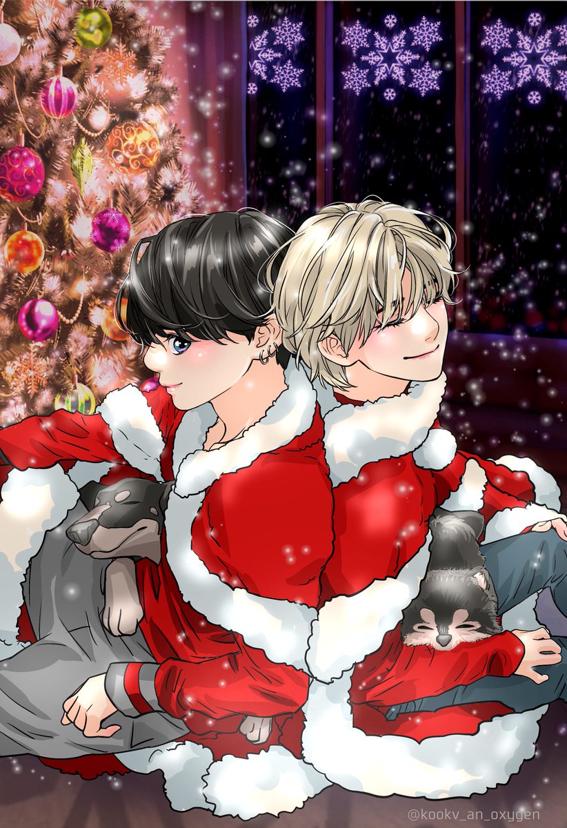 #kookv #kookvfanart #taekook #taekookfanart ❄︎𖡺𐂂𖡺❅*.