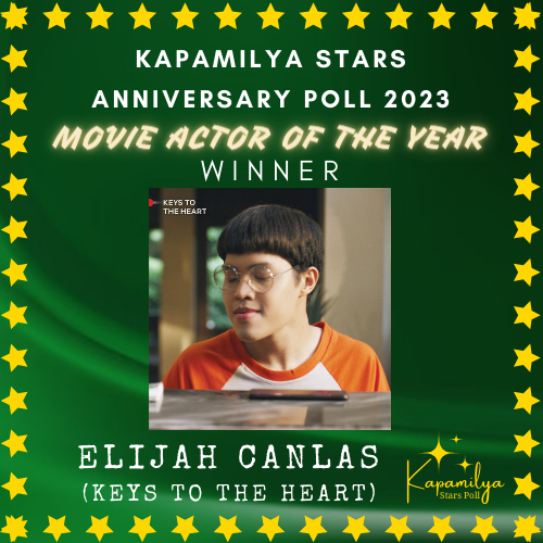 ABSCBNStarsPoll's tweet photo. #ElijahCanlas wins the well-deserved title of Movie Actor of the Year. His nuanced and heartfelt performance brought Jayjay's character to life, capturing the audience with the depth of emotion he infused into every scene. Congratulations @elijahcanlas_!
#KapamilyaStarsPoll2023 https://t.co/aKCUEEj8pF