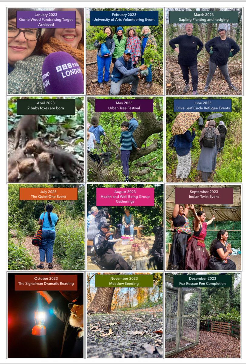 As we approach xmas we'd like to say 🙏 to all who’ve supported us in 2023. Every £ donated, every spade in the ground, every kind word, photo, face painted, cake baked, talent shared &amp; every open day visit - all warmly received. #volunteers #Christmas2023 #nature #community