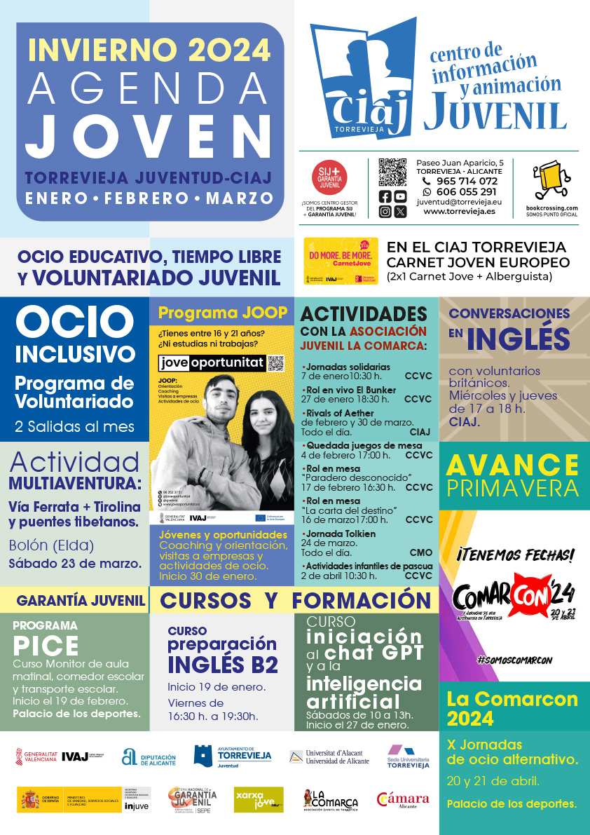 🤩Juventud presenta su Agenda Joven de Invierno 2024

Toda la info 👉 torrevieja.es/es/noticias/20…