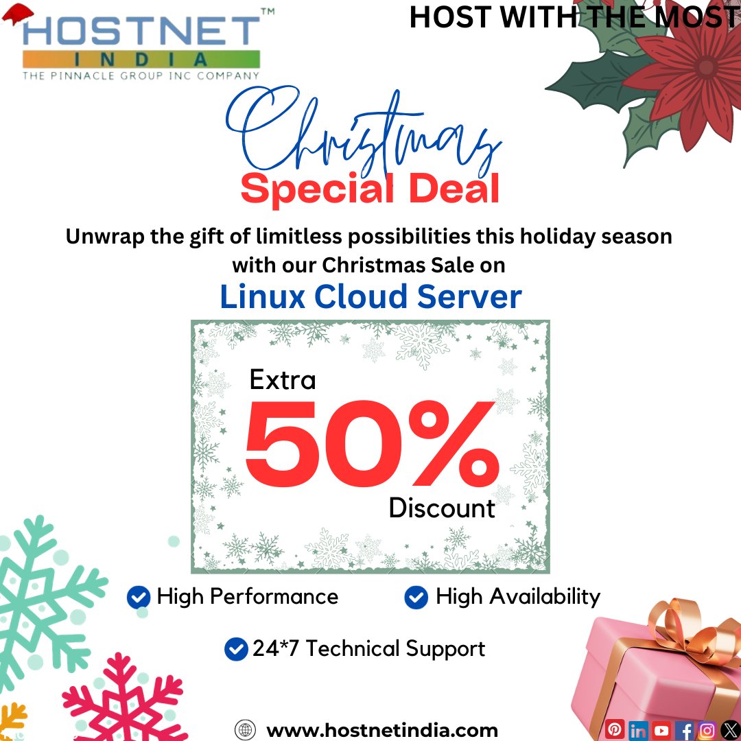 Im_hostnetindia's tweet image. 🚀 Unleash the power of Linux Cloud Servers! 🌐 Elevate your online presence and efficiency with advanced technology. 🚀🌐#linuxcloud #techrevolution #digitaltransformation #performanceboost #cloudcomputingmagic #serversolutions #digitalinnovation #techmastery #onlinesuccessguide
