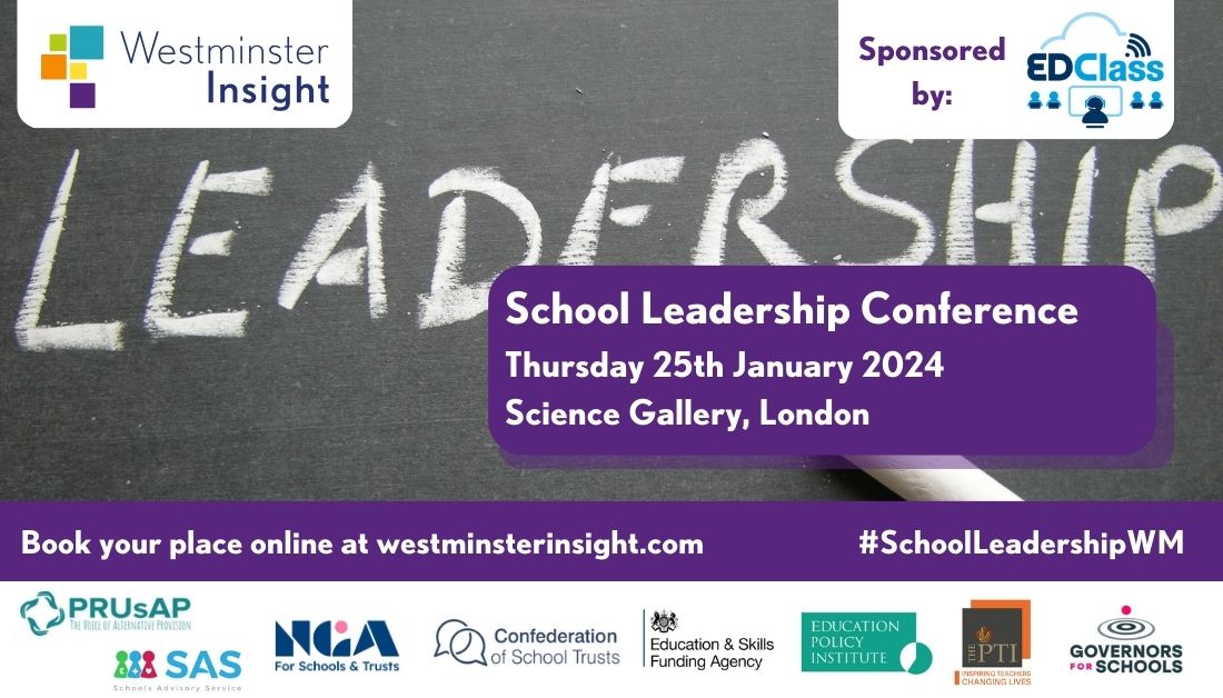 Thrilled to join @WMinsightUK's #SchoolLeadershipWM Conference, where we'll delve into the latest Government policy, funding updates, and recruitment guidance for UK schools in the coming year. Secure your spot by following this link westminsterinsight.com/events/school-…