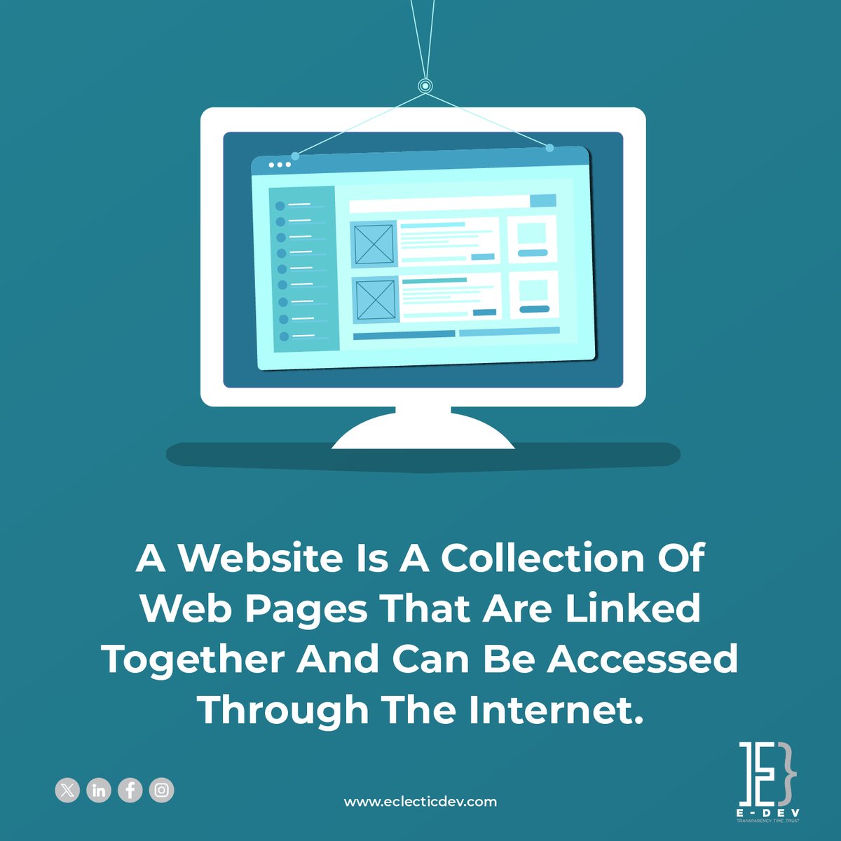 eclecticdeve's tweet image. What exactly is a website? Dive into the digital realm with us. 💻

#e_dev #eclecticdevelopment #eclecticdesign #mobileapplication #application #mobiledevelopment #uiux #development #appdevelopment #webdevelopment #website #webdesign #figma