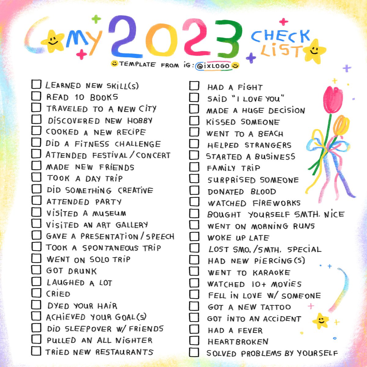 ixlogo's tweet image. #2023checklist