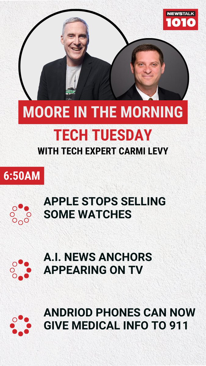 With the number of misspellings and grammatical errors in most of our tweets, you'll never have to worry about AI writing these posts. But tech expert @carmilevy explains to @MooreintheAM how some TV networks are using bots to deliver the news. Listen: iheartradio.ca/newstalk-1010/