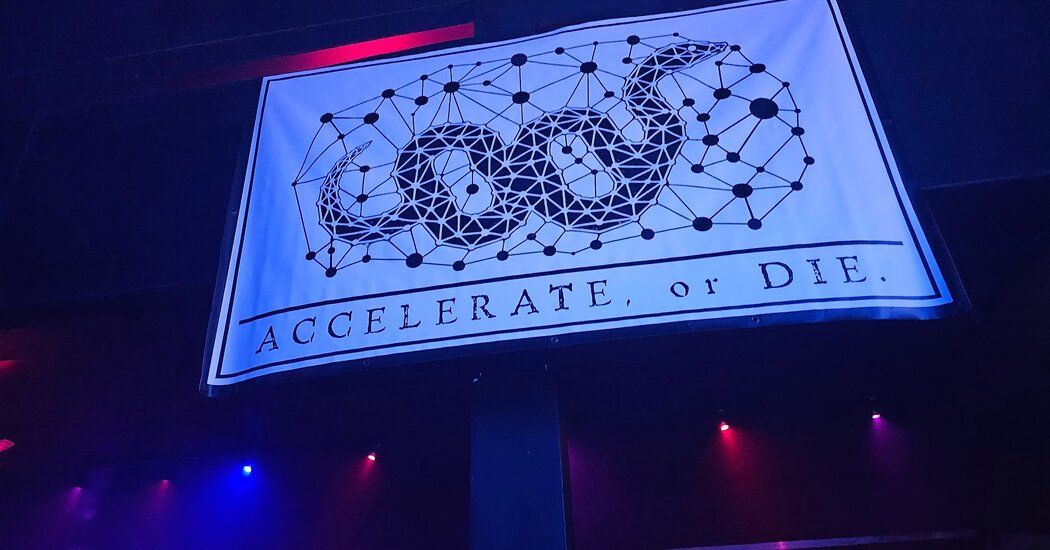 #zeitgeist Effective Accelerationism (e/acc) -> Its adherents favor open-sourcing A.I. software #decels #doomers = people who worry about the safety of A.I. The battle between the e/accs and the Effective Altruists #Transhumanists #Extropians nytimes.com/2023/12/10/tec…