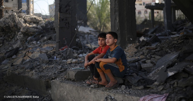 UNICEF's tweet photo. In Gaza, UNICEF's @1james_elder witnessed the unimaginable toll on children.

Read his firsthand account.