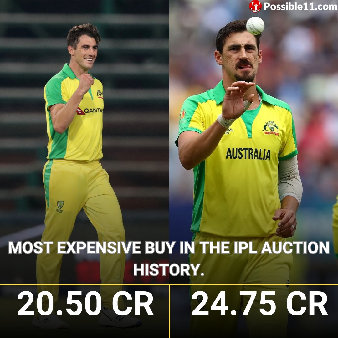 Pat Cummins Mitchell Starc 😎
-
_
_
_
_
#Cricket #mostexpensive #IPL2024 #IPL2024Auction #BCCI #Dubai #PatCummins #MitchellStarc #possible11 #possible11ap #CricketAustralia