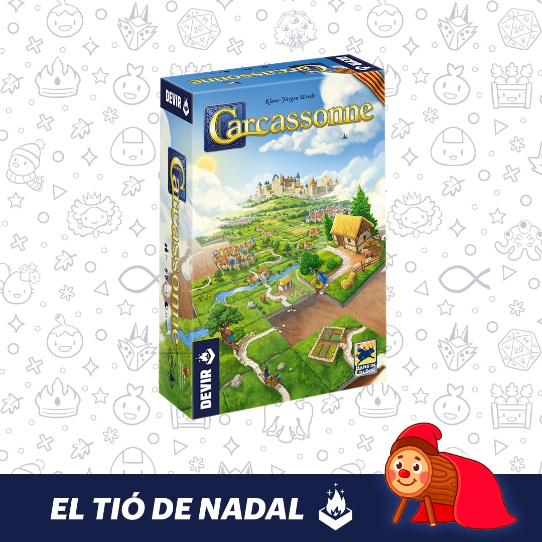 El Tió ha arribat a Devir! Doneu-li de menjar Likes perquè ens porti regals diaris fins al 22 de desembre🗓️ Avui, Carcassonne. Cada RT que feu serà un cop de bastó. 

Sortejarem el joc del dia entre tots els que piqueu al Tió. Sort!🪵🎁