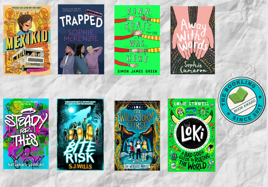 I'm so excited to share the 2024 Bookling Book Award Shortlist! An award chosen entirely by students at the the school! I can't wait to promote these to everyone! @MzEvieMo @simonjamesgreen @Louiestowell @SophsWills @NateLessore @sophiemckenzie_ @sophiemcameron @guppybooks