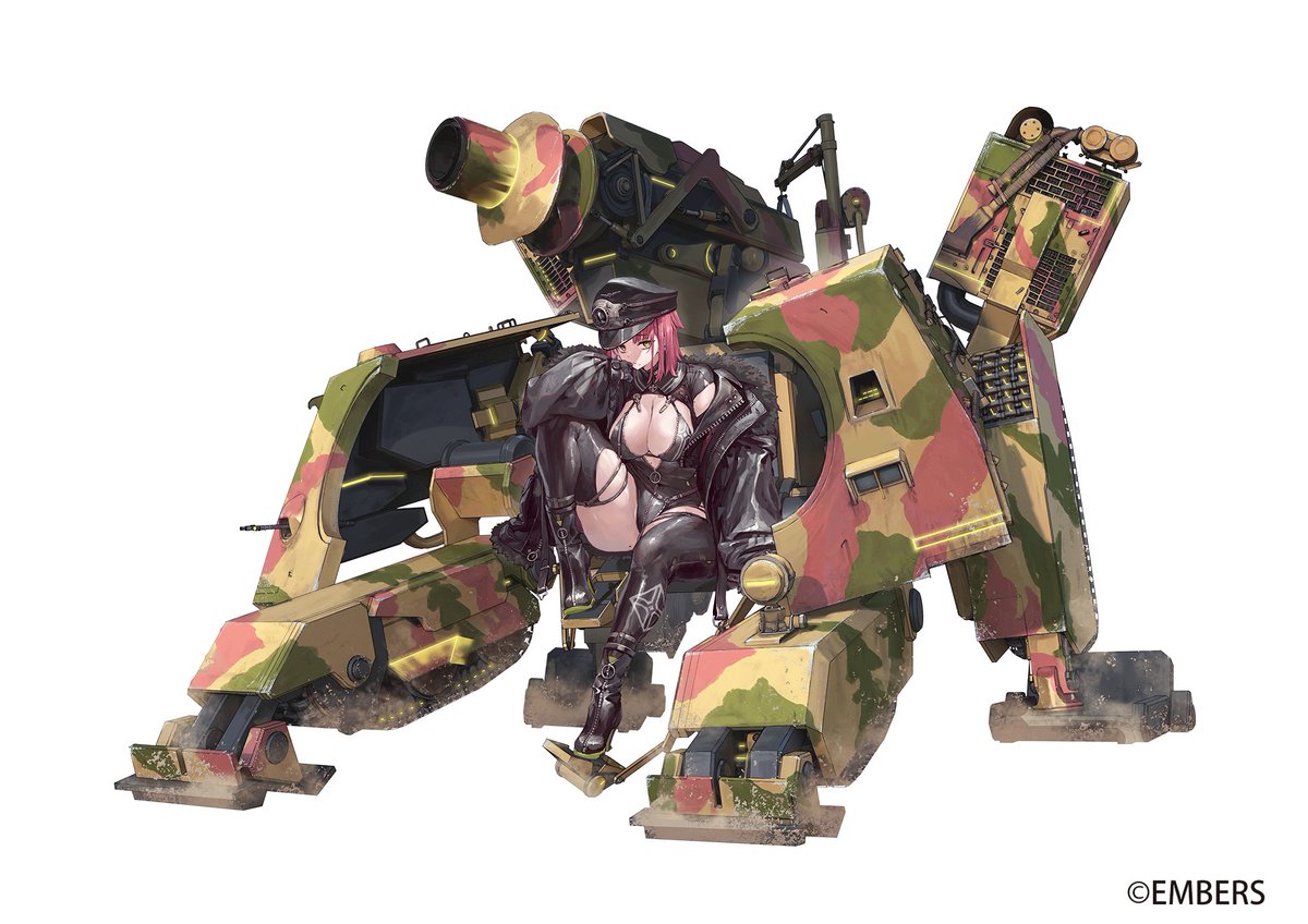 「アッシュアームズ -灰燼戦線-にて重火砲「シュトルムティーガー初期型」を描かせて」|鈴ノ/suzunoのイラスト